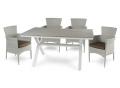 Обеденный стол AROMA 150 см (светло-серый)