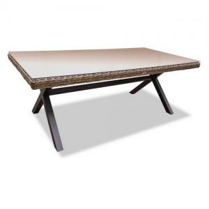 Обеденный стол из искусственного ротанга OPAL 210 см